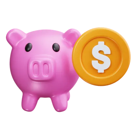 Piggy Bank  3D Icon