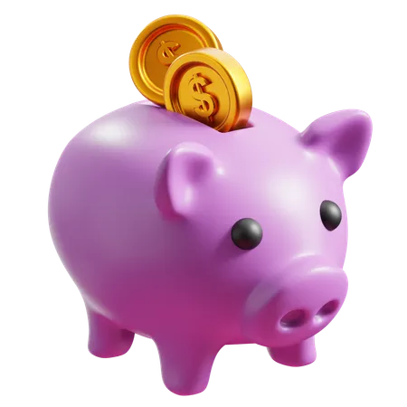 Piggy Bank  3D Icon