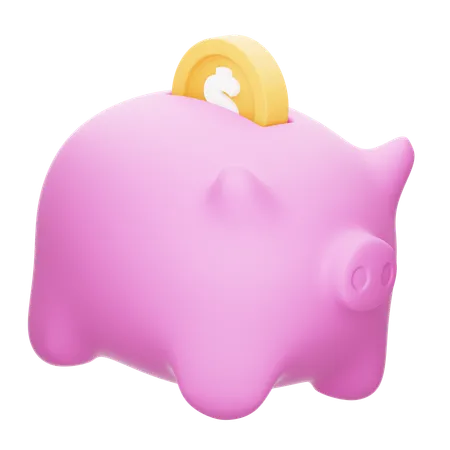 Piggy bank  3D Icon