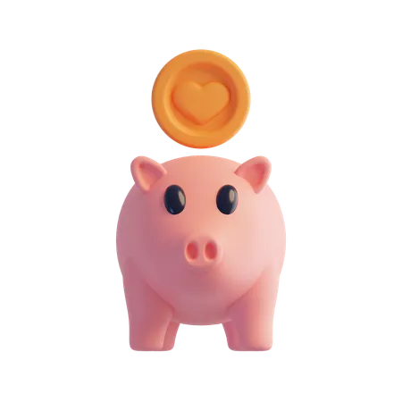 Piggy bank  3D Icon