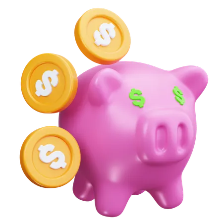 Piggy Bank  3D Icon