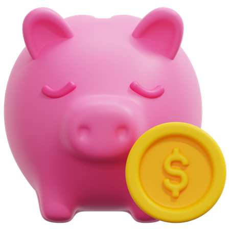 Piggy Bank  3D Icon