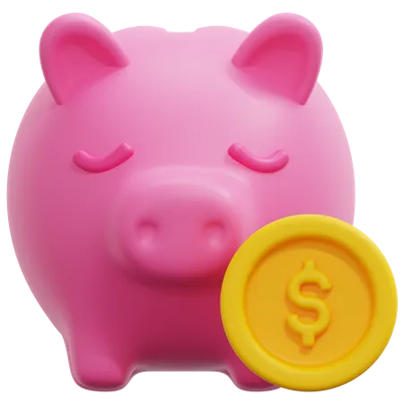 Piggy Bank  3D Icon