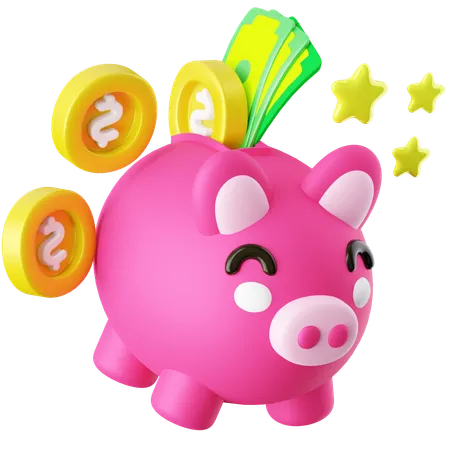 Piggy Bank  3D Icon