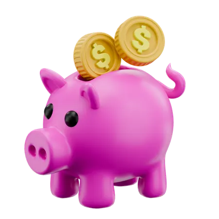 Piggy Bank  3D Icon