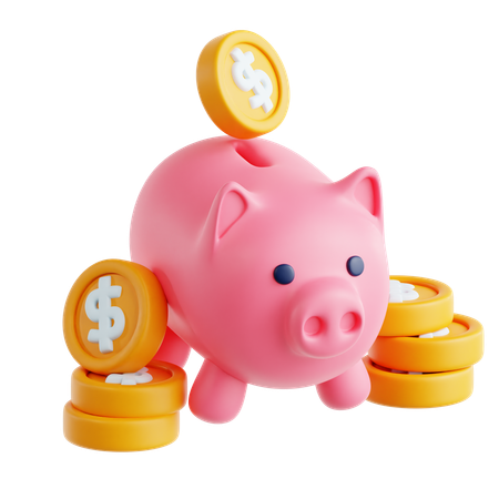 Piggy Bank  3D Icon