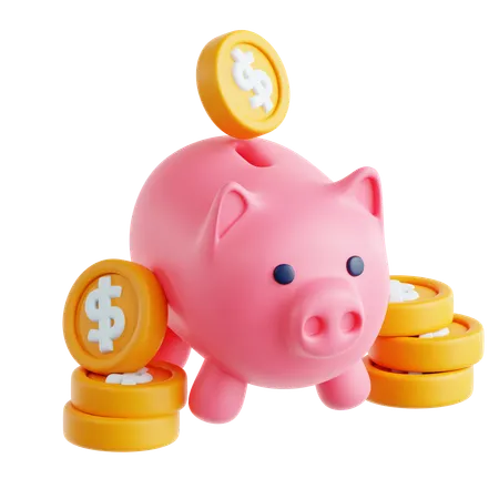 Piggy Bank  3D Icon