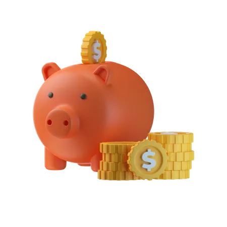 Piggy Bank  3D Icon