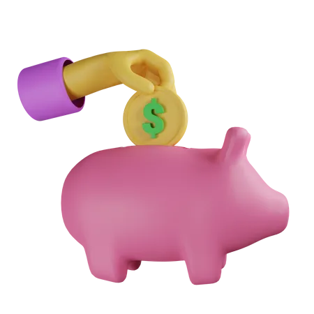 Piggy Bank  3D Icon