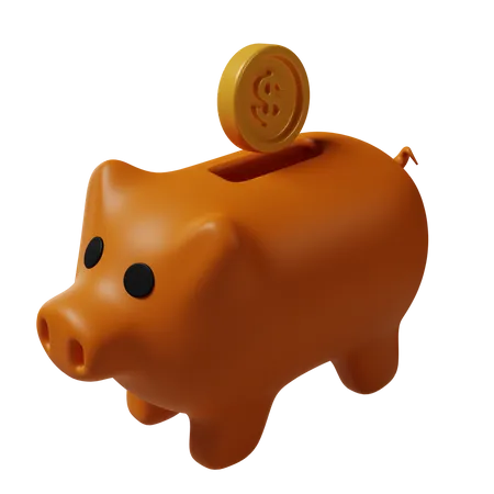 Piggy Bank  3D Icon