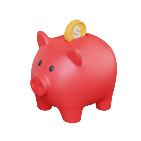 Piggy Bank  3D Icon