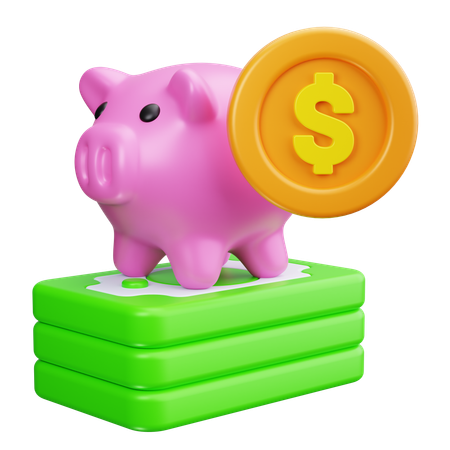 Piggy Bank  3D Icon