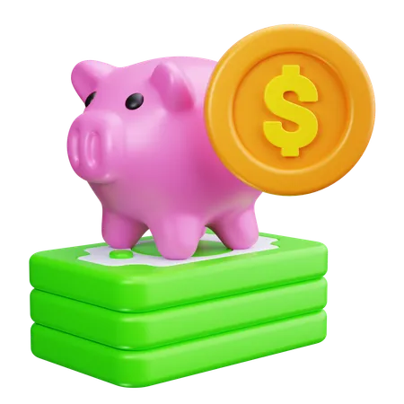 Piggy Bank  3D Icon