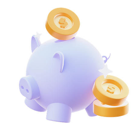 Piggy Bank  3D Icon