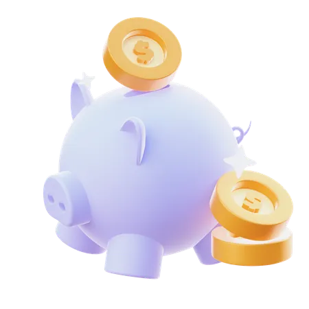 Piggy Bank  3D Icon