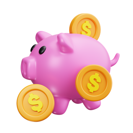 Piggy Bank  3D Icon