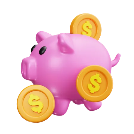 Piggy Bank  3D Icon