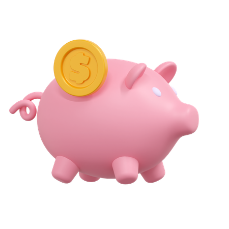 Piggy Bank  3D Icon