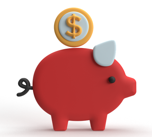 Piggy Bank  3D Icon