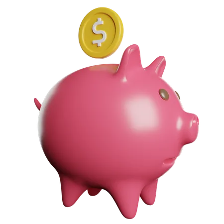 Piggy Bank  3D Icon