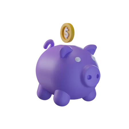 Piggy Bank  3D Icon