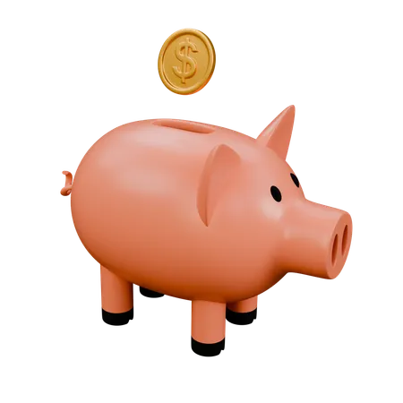 Piggy Bank  3D Icon