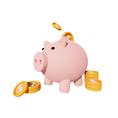 Piggy Bank  3D Icon