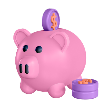 Piggy Bank  3D Icon