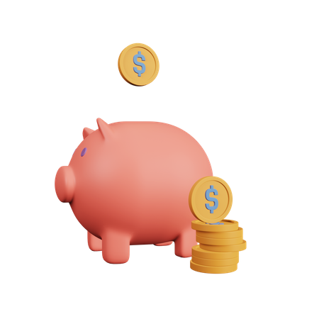 Piggy Bank  3D Icon
