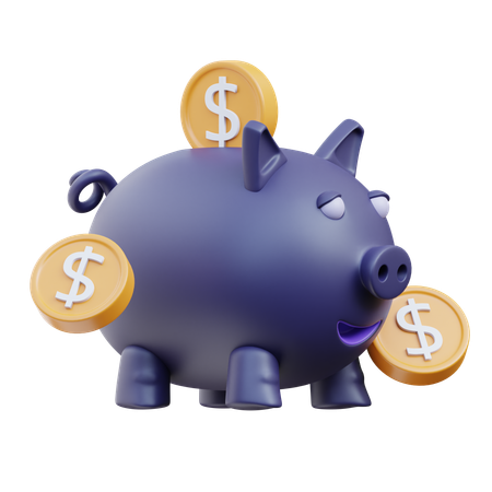 Piggy Bank  3D Icon