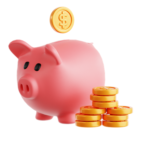 Piggy Bank  3D Icon