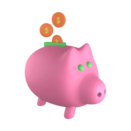 Piggy Bank  3D Illustration