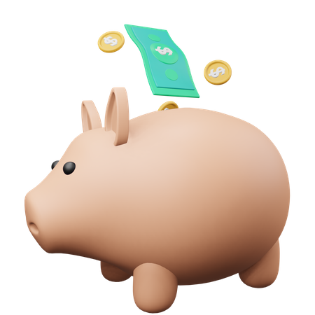 Piggy Bank  3D Illustration