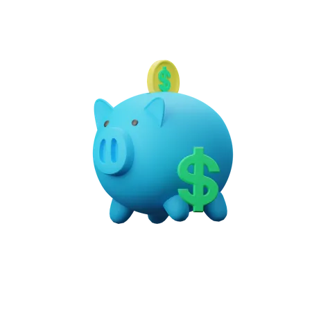 Piggy Bank  3D Illustration