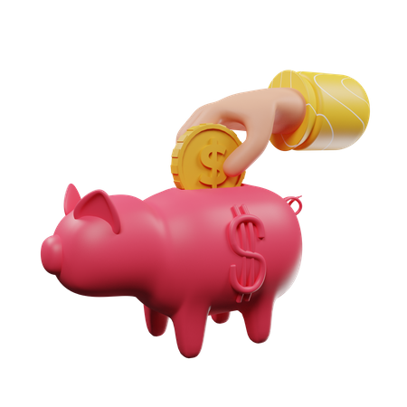 Piggy Bank  3D Illustration