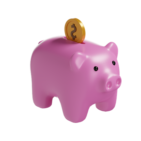 Piggy Bank  3D Illustration