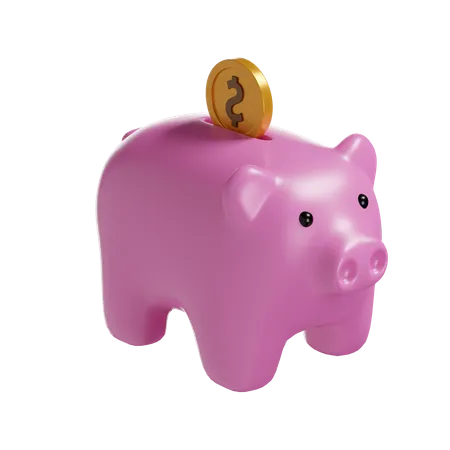 Piggy Bank  3D Illustration