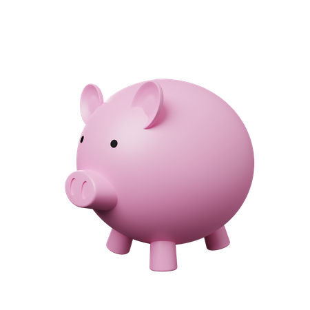 Piggy bank  3D Illustration