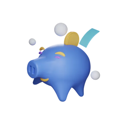 Piggy Bank  3D Illustration