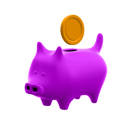 Piggy Bank  3D Illustration