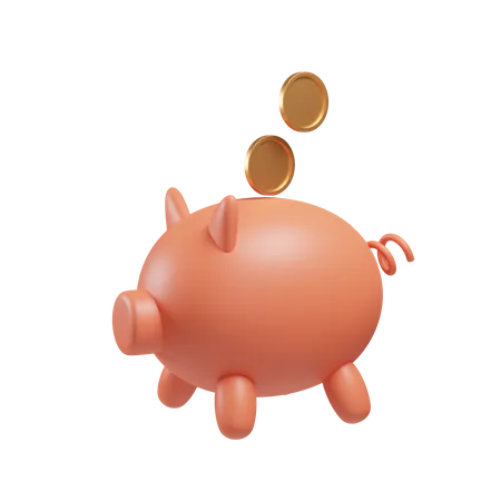 Piggy Bank  3D Illustration