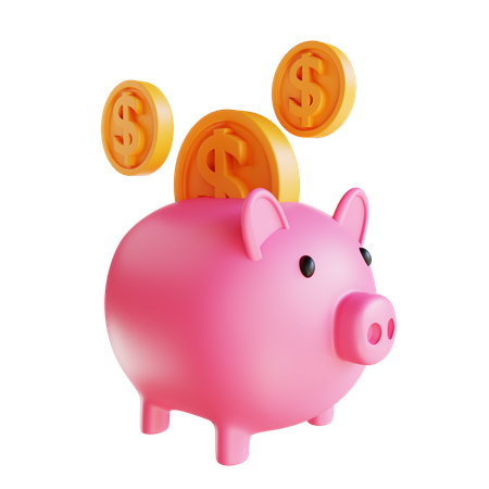 Piggy Bank  3D Illustration