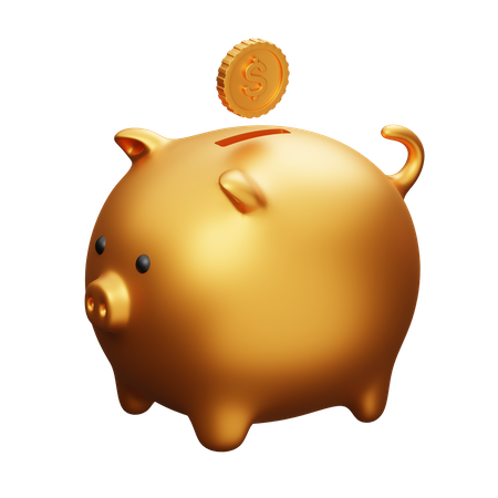 Piggy Bank  3D Illustration