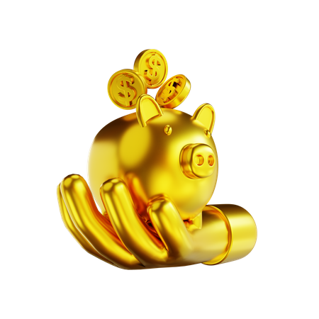 Piggy Bank  3D Illustration