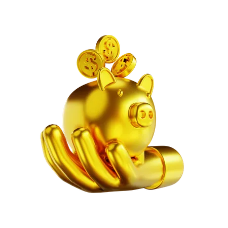 Piggy Bank  3D Illustration