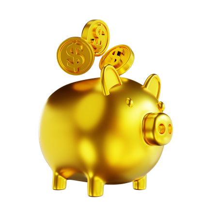 Piggy Bank  3D Illustration