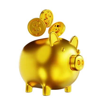 Piggy Bank  3D Illustration