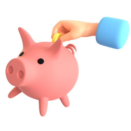 Piggy Bank  3D Illustration