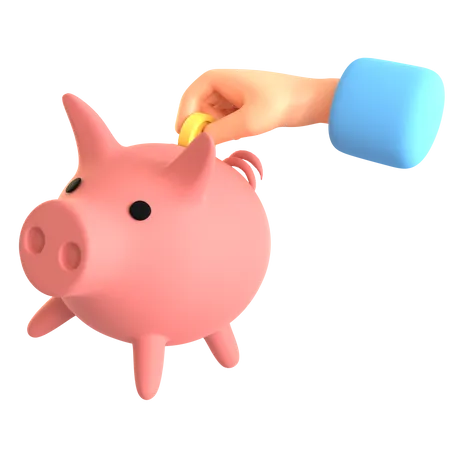 Piggy Bank  3D Illustration