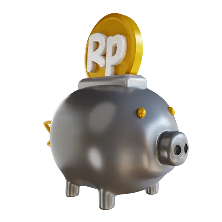 Piggy Bank  3D Illustration